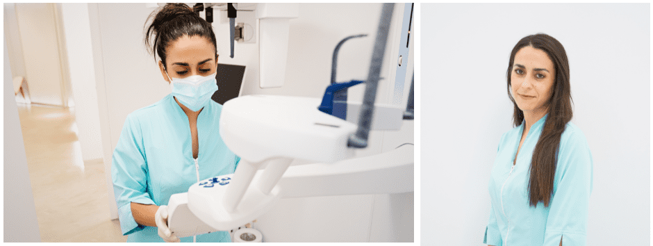 Higienista dental en clínica dental ortodoncia ourense